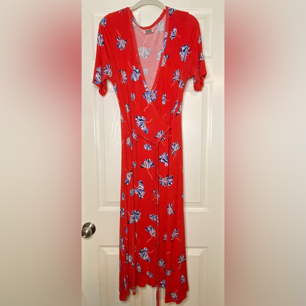 NOM Maternity/Nursing Wrap Dress Sz Lg